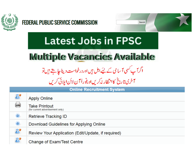 Federal Public Service Commission (FPSC) Jobs 2023 Apply Online