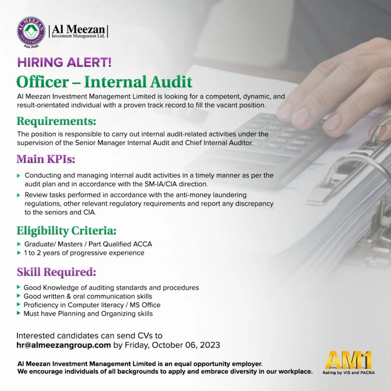 Exciting Career Opportunity at Al Meezan