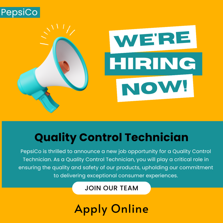 Quality Control Technician – PepsiCo Announced A New Job Opportunity