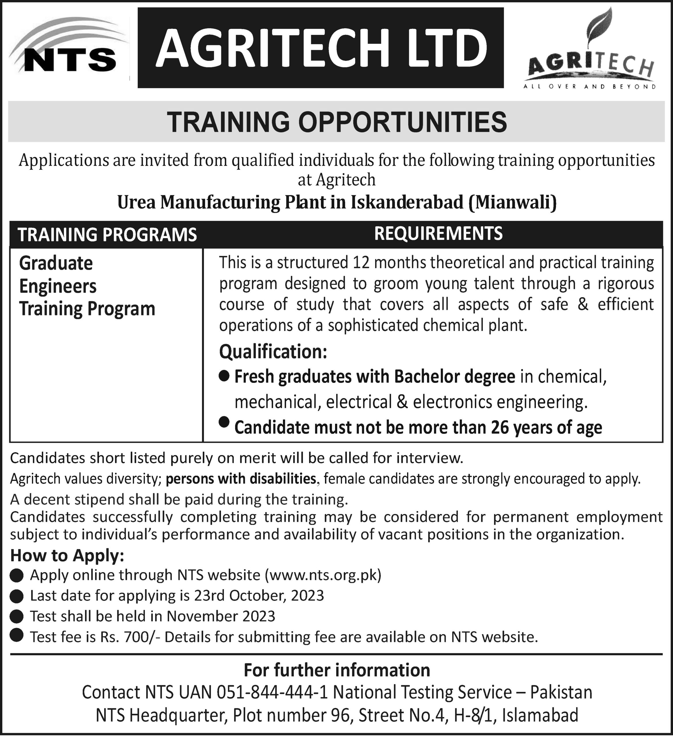 Exciting Training Opportunities at Agritech Ltd