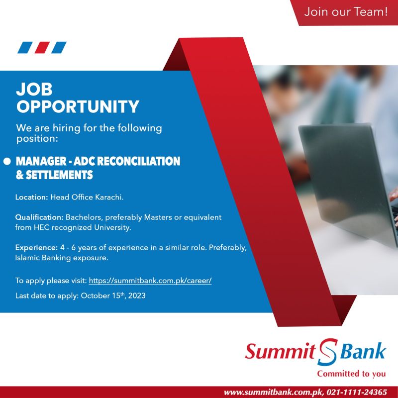 Join Our Team at Summit Bank