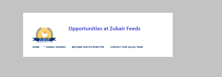 Career Opportunities at Zubair Feeds Pvt Ltd