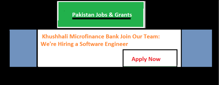 Khushhali Microfinance Bank Join Our Team: We’re Hiring a Software Engineer