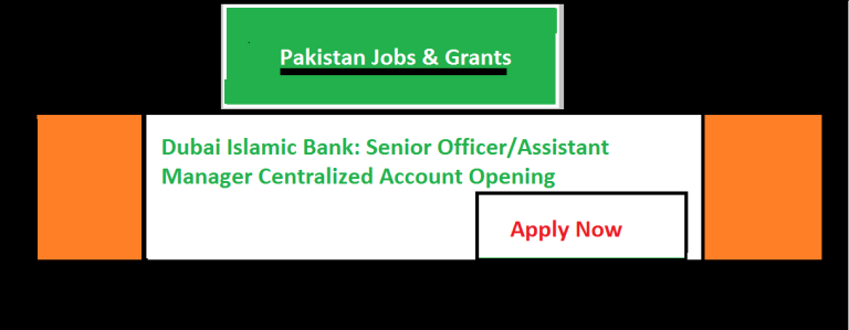 Dubai Islamic Bank: Senior Officer/Assistant Manager Centralized Account Opening