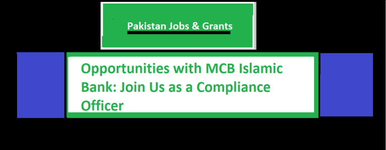 Opportunities with MCB Islamic Bank: Join Us as a Compliance Officer