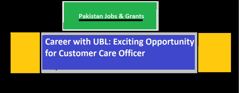 Career with UBL: Exciting Opportunity for Customer Care Officer