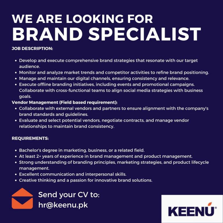 Join Keenú as a Brand Specialist