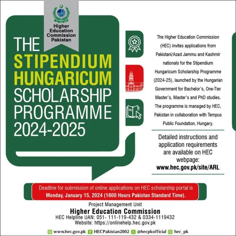 Stipendium Hungaricum Scholarship Programme 2024-2025