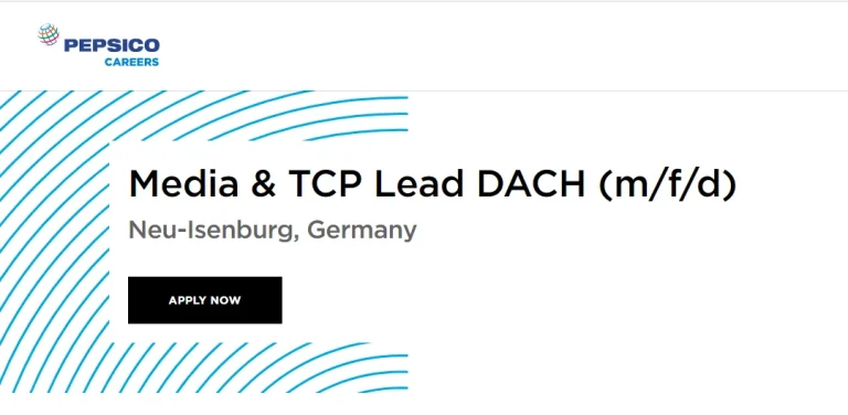 Media & TCP Lead DACH at PEPSICO Career opportunity