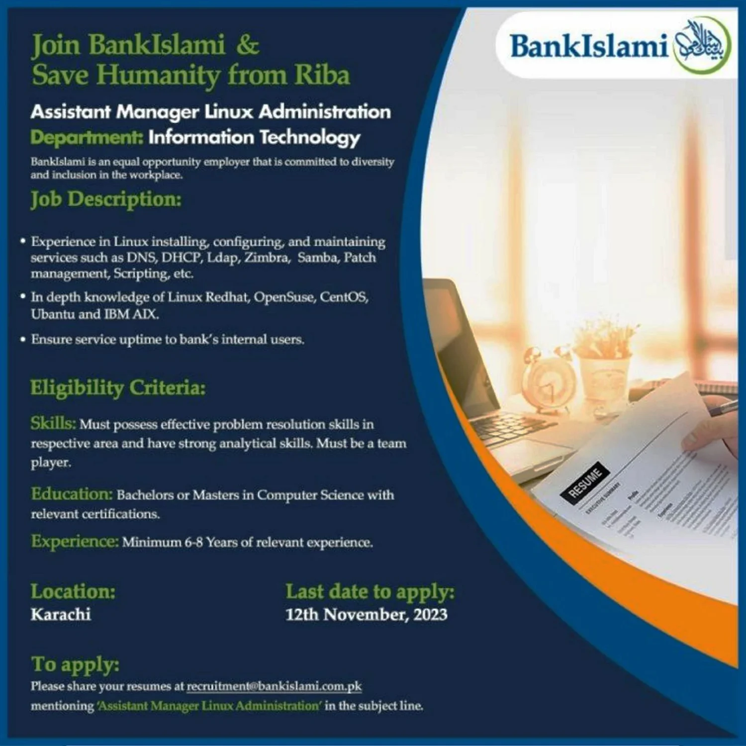 BankIslami and Be a Part of the Solution