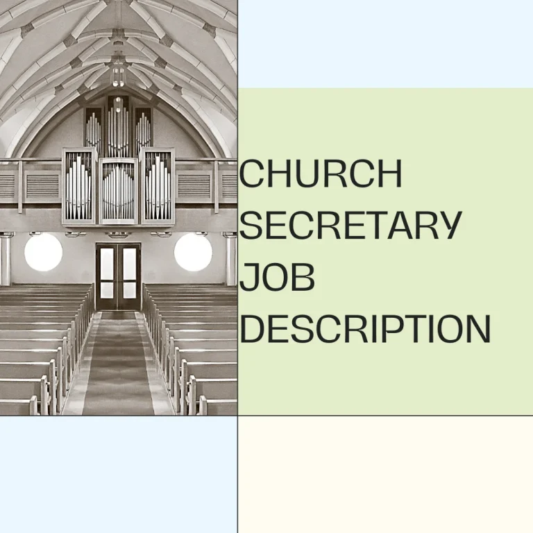 Church Secretary Job Description – Duties and Responsibilities