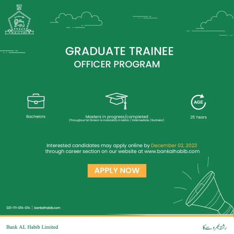 Exciting Opportunities – The Graduate Trainee Officer Program at Bank Al Habib