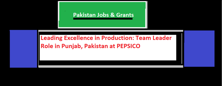 Leading Excellence in Production: Team Leader Role in Punjab, Pakistan at PEPSICO