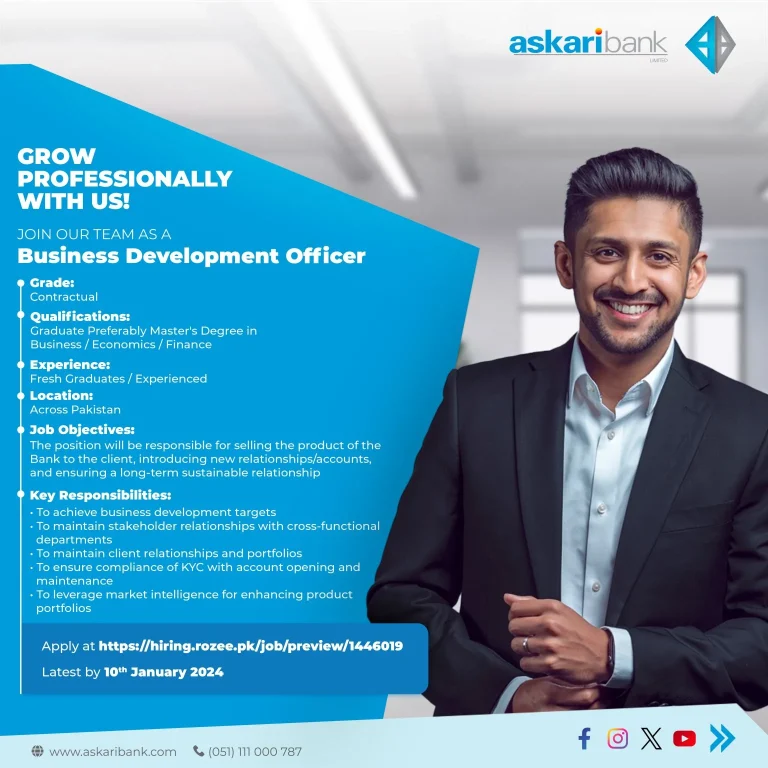 Business Development Officer at Askari Bank Limited